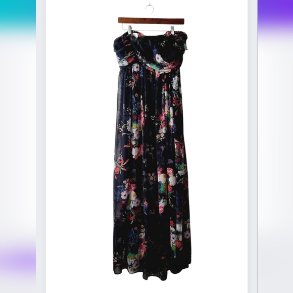 ASOS Dresses & Skirts - Asos maternity sleeveless floral dress colors black and red size 12
